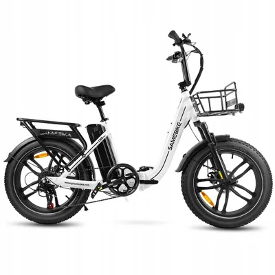 Produktbild von SAMEBIKE C05 PRO 20" Fat Tire E-Bike, 36V 13AH, 70km Reichweite, Klappbar, 7-Gang Shimano, LED-Beleuchtung, Frontkorb