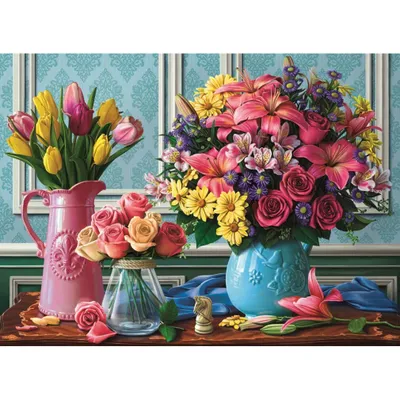 Obrázok produktu pre ANATOLIAN Puzzle Kvety vo vze 1000 kusov
