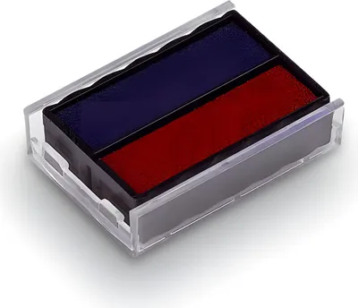 Produktbild von TRODAT SWOP-Pad 6/4850/2 - Austauschkissen - Zweifarbig (Blau, Rot)
