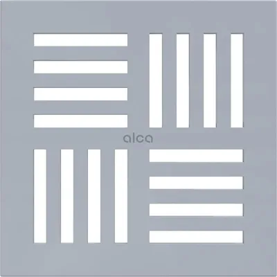 Produktbild von AlcaDrain Design Rost 143×143 mm Grau für Bodenablauf
