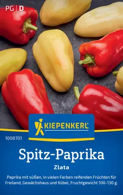 Produktbild von Kiepenkerl Spitzpaprikasamen Zlata Capsicum annuum 40 Pflanzen