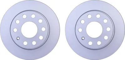 Productafbeelding van 2 remschijven, volledig, Ø 65 mm, 9,9 mm, HELLA, geschikt voor onder andere SEAT LEON