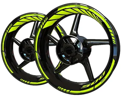 Produktbild von Reflektierende Aufkleber für Motorradfelgen