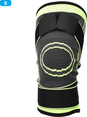 Obrázek produktu pro Ochrana pro venkovní cvičení, prodyšná, teplá, zimní chrániče kolen, sportovní trénink, elastické chrániče kolen, zelená, S