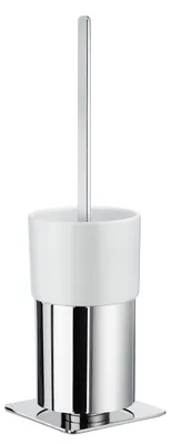 Produktbild von Smedbo OUTLINE WC-Bürste mit Behälter in Chrom poliert und Porzellan FK321P