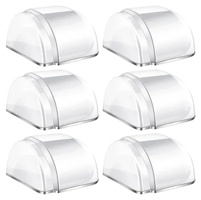 Produktbild von Türstopper zum Kleben, 6 Stück Halbkugelförmige Selbstklebend, Transparente Türstopper für Alle Hartböden, Türpuffer zum Schutz von Möbeln und Wänden, 41 * 39 * 20 mm