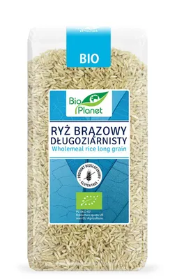 Obrázok produktu pre HNEDÁ RYŽA DLHOZRNNÁ, BEZLEPKOVÁ,500 g -PLANÉTA
