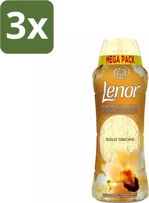 Obrázok produktu pre Lenor – vonné perličky – Zlatá orchidea – 570 g – výhodné balenie – 3 kusy