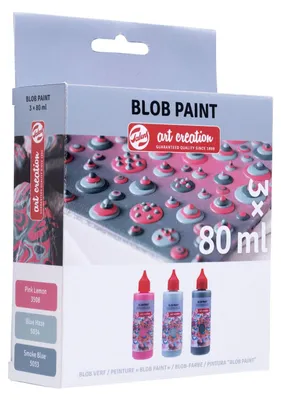 Produktbild von Art Creation Blob-Farbset rosa 3-teilig Malen kreativ