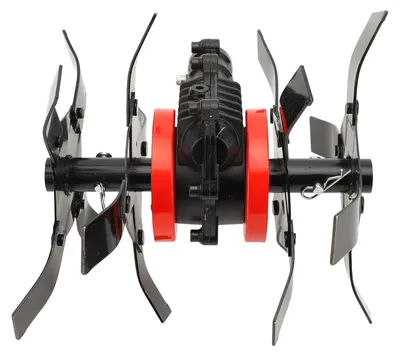 2-in-1 Gartenhacke & Bodenlockerer, Kultivator-Rad 28 mm, 9 Zinken