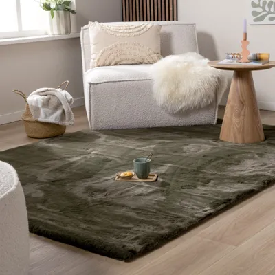 Image de Volero - Tapis doux à poils longs - Comfy Supreme Vert - 160x230 cm
