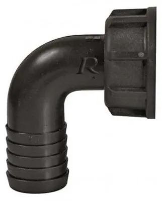 Image de Raccord cannelé coudé 1" 25 mm à écrou tournant