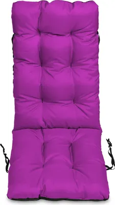 Produktbild von Stuhlkissen Sitzkissen und Rückenkissen für Stühle - 48x123 cm - Outdoor und Indoor - rosa