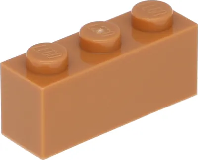 Produktbild von Lego® 50 Stück 3622 Stein Brick 1x3 Part Basic Steine 50 Mittleres Nougat