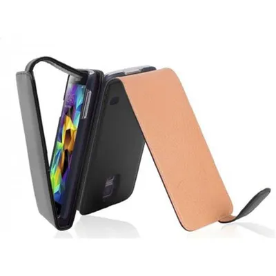 Produktbild von Cadorabo Hülle für Samsung Galaxy S5 / S5 NEO Schutzhülle in Schwarz Flip Handyhülle Case Cover Etui Kunstleder