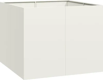 Produktbild von Pflanzgefäß Weiß 100x100x80 cm Stahl