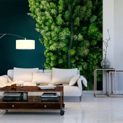 Produktbild von Muralo XXL Vlies FOTOTAPETE See BaeUME Aussicht von oben 3D Effekt (B) 368 cm x (H) 254 cm Tapete Wandtapete WOHNZIMMER SCHLAFZIMMER 4599