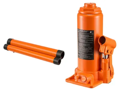 Obrázek produktu pro Hydraulický zvedák lahví, vysoká nosnost, výškově nastavitelný, 10 t