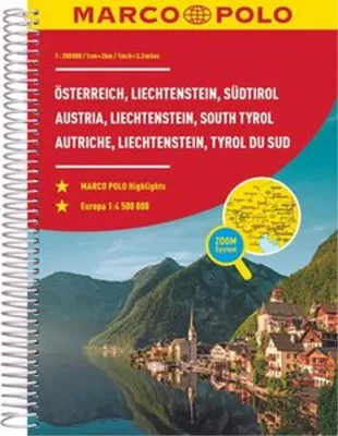 Obrázek produktu pro MARCO POLO Reiseatlas Österreich, Liechtenstein, Südtirol 1:200.000