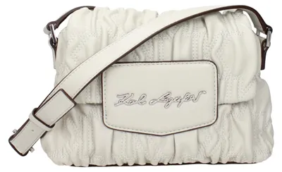 Image de Karl Lagerfeld sac rabat polyester gris, froncé, signature