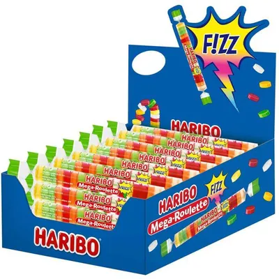 Produktbild von Haribo 39185, Hartes Gummi, 45 g, Fruits, Mehrfarbig, 1452 kJ, 342 kcal