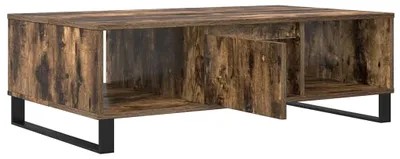 Image de vidaXL Table basse chêne fumé 104x60x35 cm bois composite