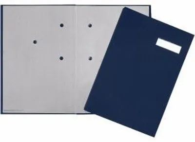 Produktbild von Pagna Unterschriftsmappe 20 Fächer Leinen blau