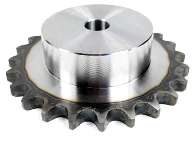 Zdjęcie produktu dla Koło łańcuchowe 12B, 24 zęby, z piastą, hartowane, P: 19,05, 3/4″, Ozdowski, jednorzędowe