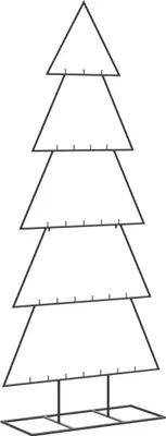 Produktbild von vidaXL Metall-Weihnachtsbaum für Dekorationen Schwarz 150 cm