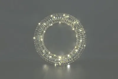 Produktbild von Countryfield Weihnachtskranz LED Spielzeug Dekoration 40cm Gold Multi