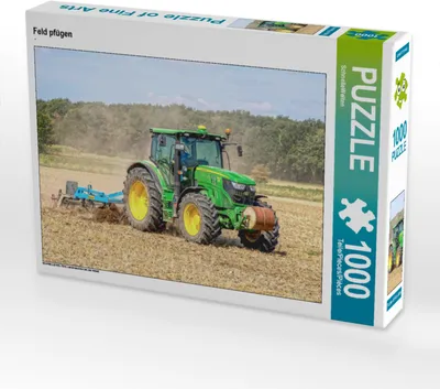 Produktbild von CALVENDO Puzzle Feld pfügen | 1000 Teile Lege-Größe 64x48cm Foto-Puzzle für glückliche Stunden
