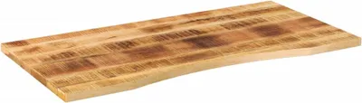 Image de vidaXL Plateau de bureau avec encoche 140x60x2,5cm bois massif mangue
