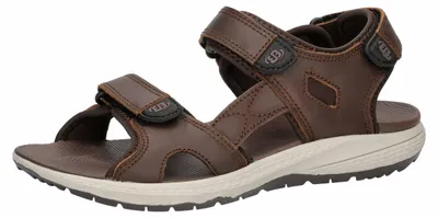 Produktbild von Trekkingsandale Burano V aus Leder, mit Klettverschluss und dämpfender EVA-Decksohle, Größe 43