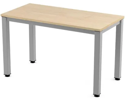 Produktbild von Schreibtisch Executive BxTxH 120x60x73cm Gestell grau Platte Melamin buche.