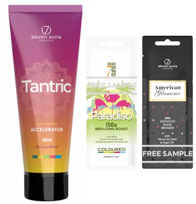 Produktbild von 7suns Tantric Bräunungsbeschleuniger Bräunungsset für eine gleichmäßige Solariumbräune