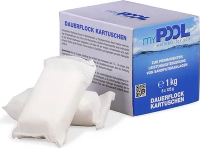 Produktbild von myPOOL Flockkartuschen 8x125gr. 1,0 kg