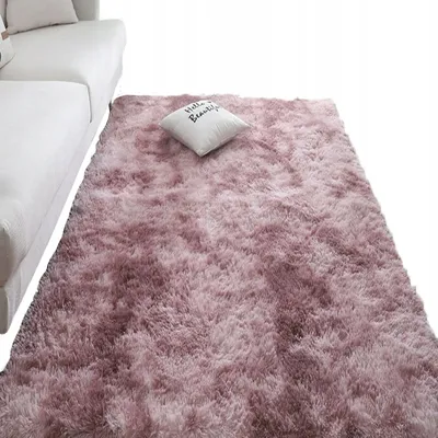 Obrázek produktu pro Rebiko Měkký koberec světle růžový plyšový plyš plyšový koberec 160x220 cm