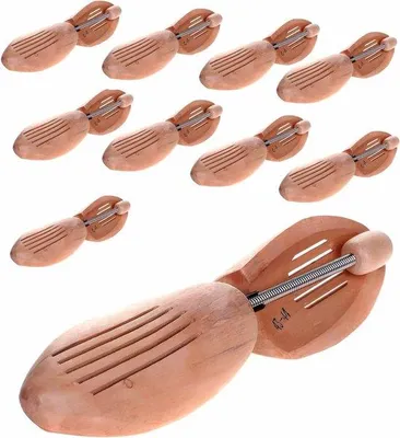 Obrázok produktu pre Drevené špirálové napínače na topánky – uni – 10 párov – veľkosť 41/42