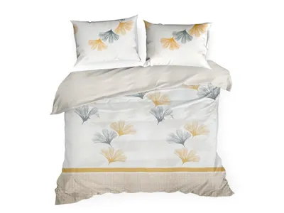Image de Parure de lit LEA/07 160x200 cm feuilles de ginkgo