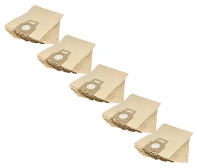 Produktbild von vhbw 50x Staubbeutel kompatibel mit Miele S 269 - 282I, 227 - 240I Staubsauger - Typ H 27cm x 21,5cm Sandfarben