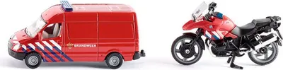 Produktbild von Siku 165600300, Bus + Motorrad, 3 Jahr(e), Schwarz, Mehrfarbig, Rot