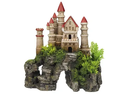 Immagine prodotto di Ornamenti acquatici "SCHLOSS" con piante 20,3 x 9,3 x 21,7 cm