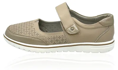 Produktbild von Leichter Damen Slipper mit Klettverschluss