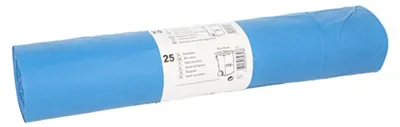 Produktbild von Müllsäcke, LDPE 120 l 110 cm x 70 cm blau 28 my