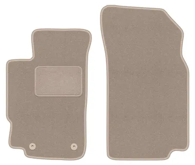 Image de Tapis avant en moquette pour Peugeot 406 1995-2004 (berline/break) – 2 pièces, beiges, sur mesure – Wielganizator LUX