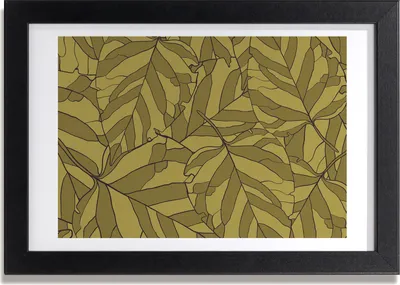 Produktbild von Bild 30x20 MDF-Rahmen, Wandkunst Blätter