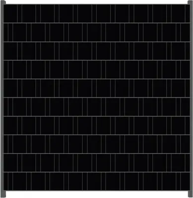 Produktbild von Wallario Zaunsichtschutz mit Motiv Schwarz für Ein- und Doppelstabmatten Zäune in der Größe 200 x 200 cm