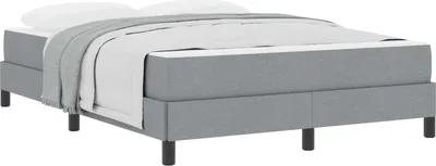 Obrázek produktu pro vidaXL Skříňová postel světle šedá 140 x 190 cm látka
