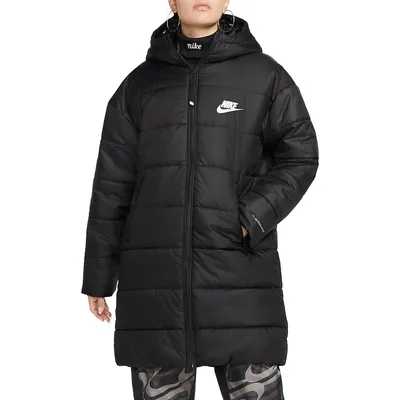Zdjęcie produktu dla Nike W Nsw Syn Tf Rpl Hd Parka 010 Czarny/Czarny/Biały Xl