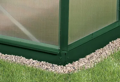 Obrázek produktu pro Vitavia ocelový základ "6500" pro skleníky "Ida" a "Osiris" smaragdově zelený 6500 / 190 x 317 x 6 cm